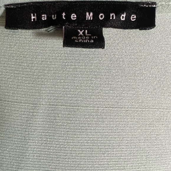 NWT Haute Monde Bodycon Mint Green Dress w/ Built In Bra, Hidden Zipper, Size XL - Picture 2 of 10